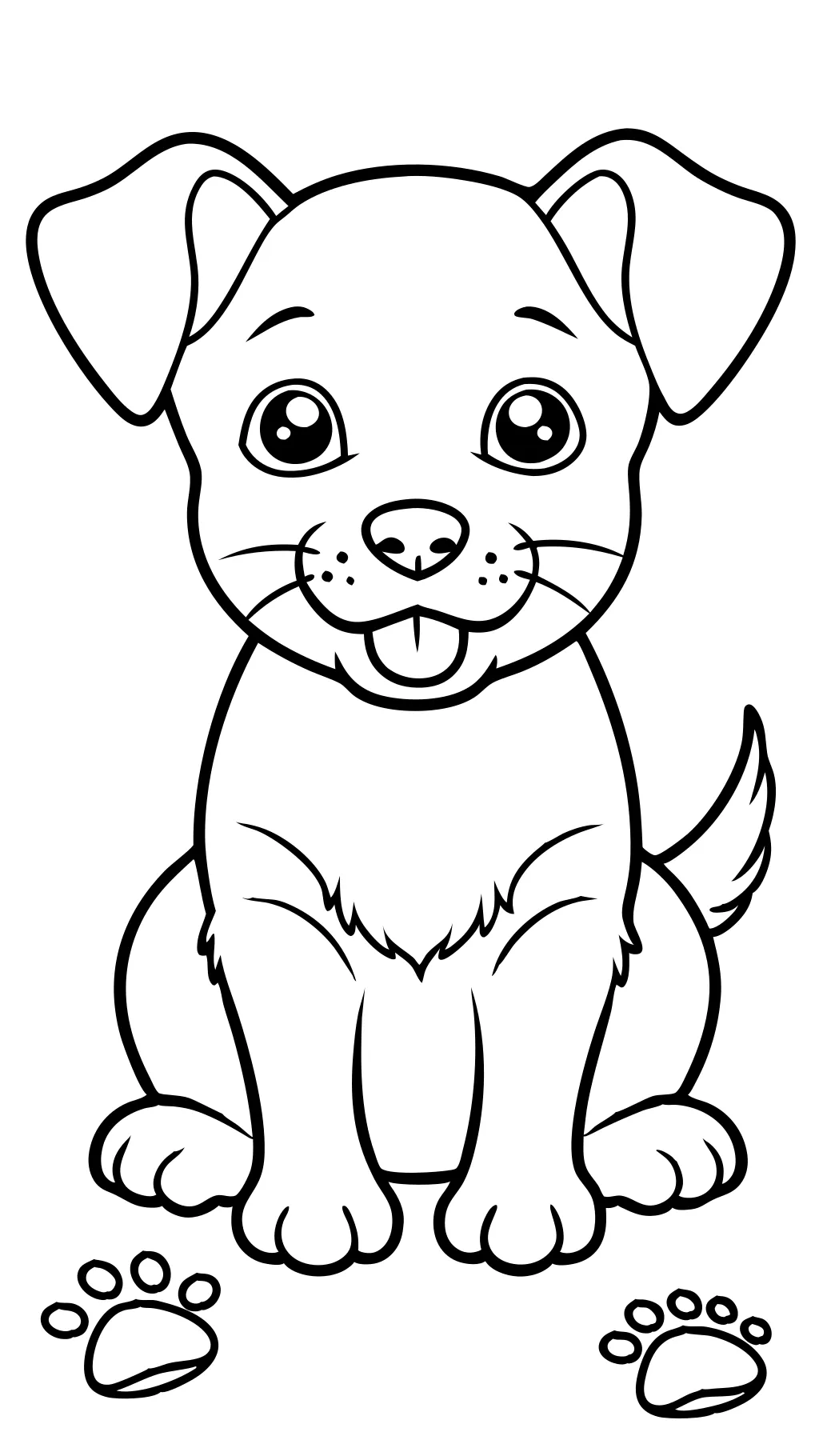 coloriages de chien de chiot gratuit